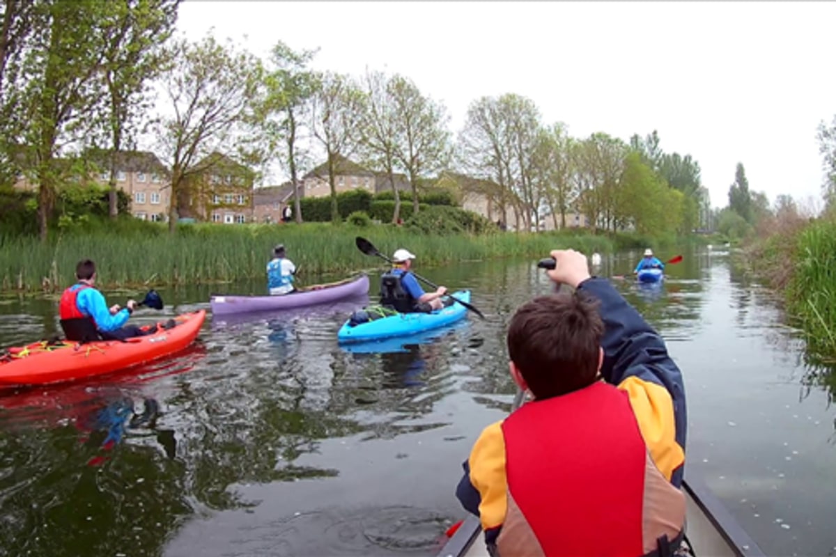 Kayaking with Dereham Canoe Group