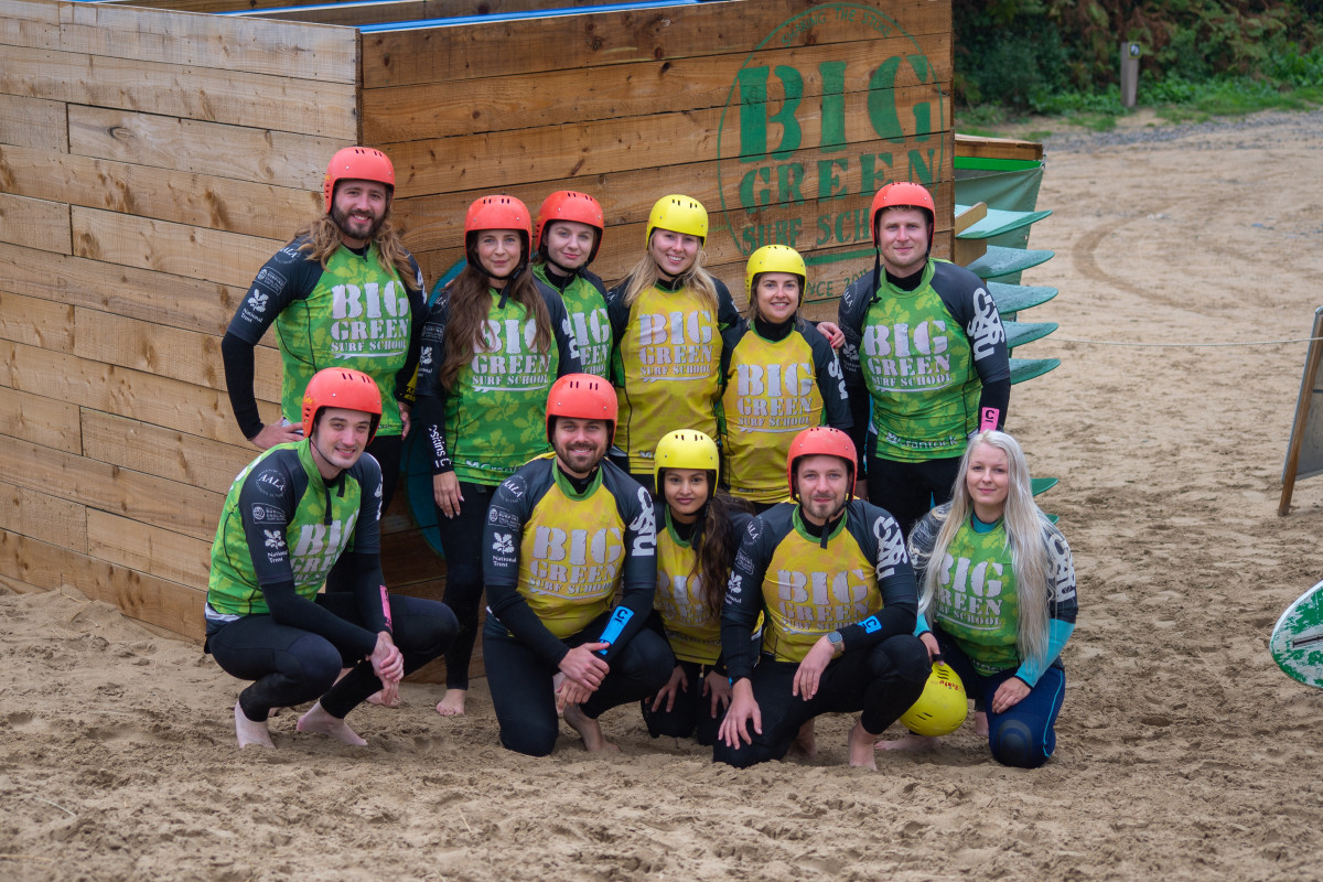 eola team stand-up paddleboarding