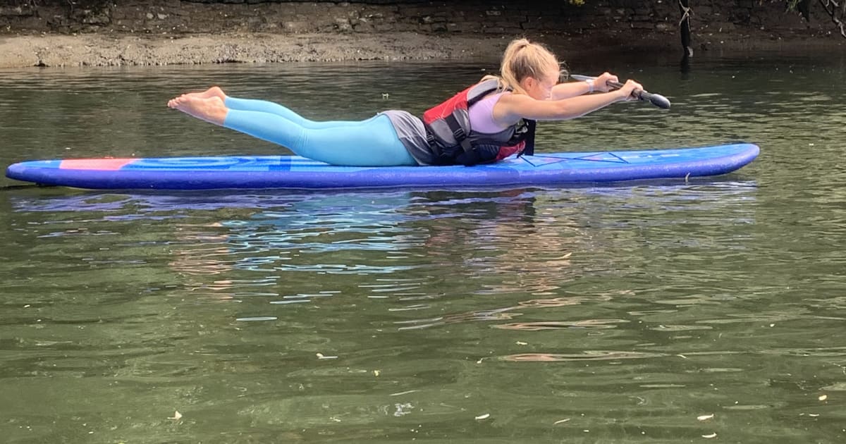 eola Book paddleboarding Cardio Strength paddle session at