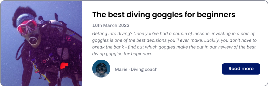 best diving goggles for beginners