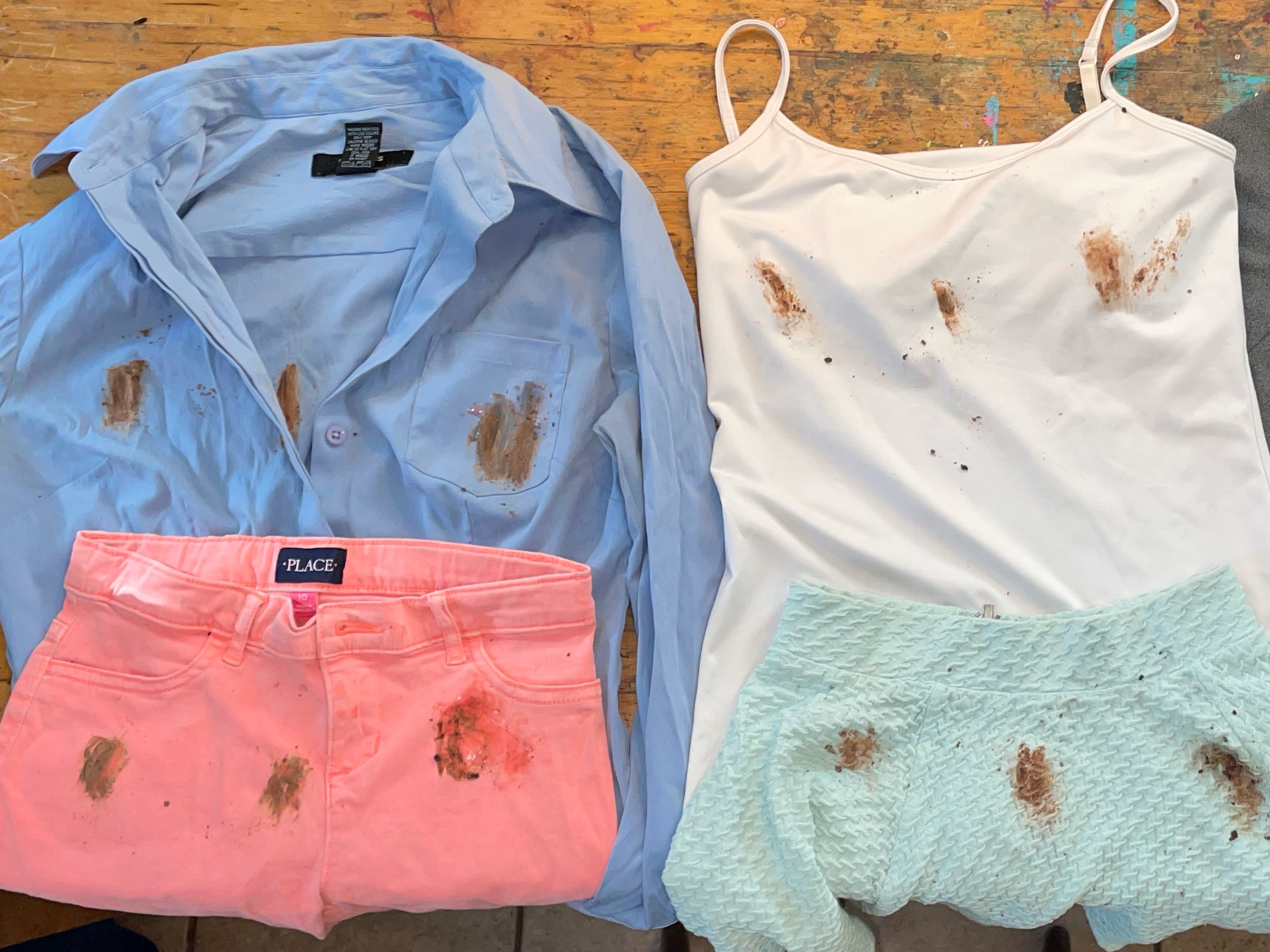 What’s the best way to get chocolate stains out of clothes?