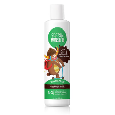 Fresh Monster Kids Shampoo & Conditioner 2in1 & Detangler Spray