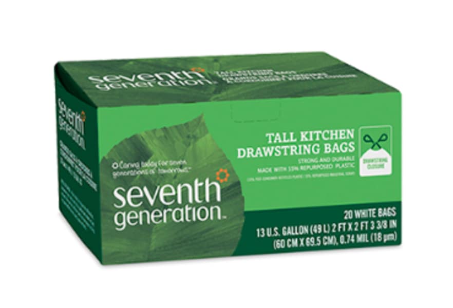 Seventh Generation 13 Gallon Tall Kitchen Trash Bags 30 Bag(S)