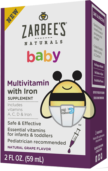 Zarbee S Naturals Baby Multivitamin With Iron Supplement