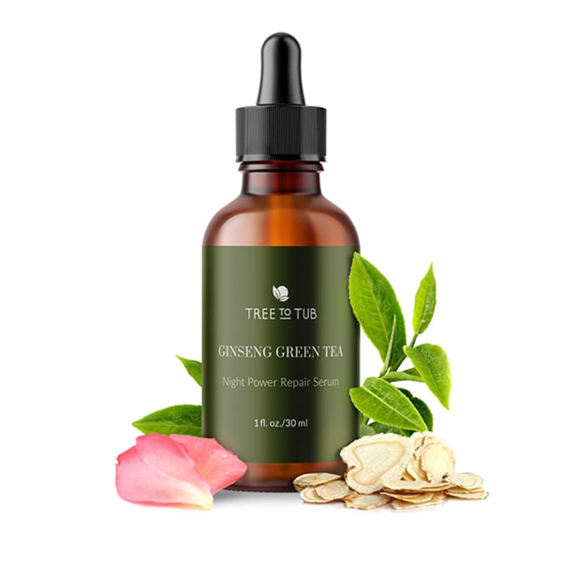 tree to tub ginseng green tea retinol repair night cream