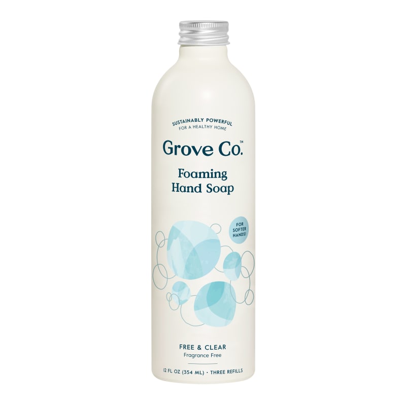Grove Co. Foaming Hand Soap 3 Refills (12 OZ) Lavender & Thyme