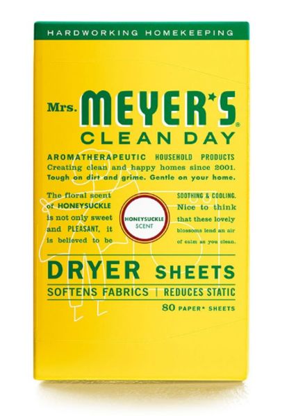 mrs meyers dryer sheets honeysuckle mrs meyer s dryer sheets toxic