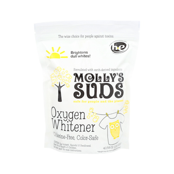 Molly's Suds Oxygen Whitener Powder, 40.58 Ounce 