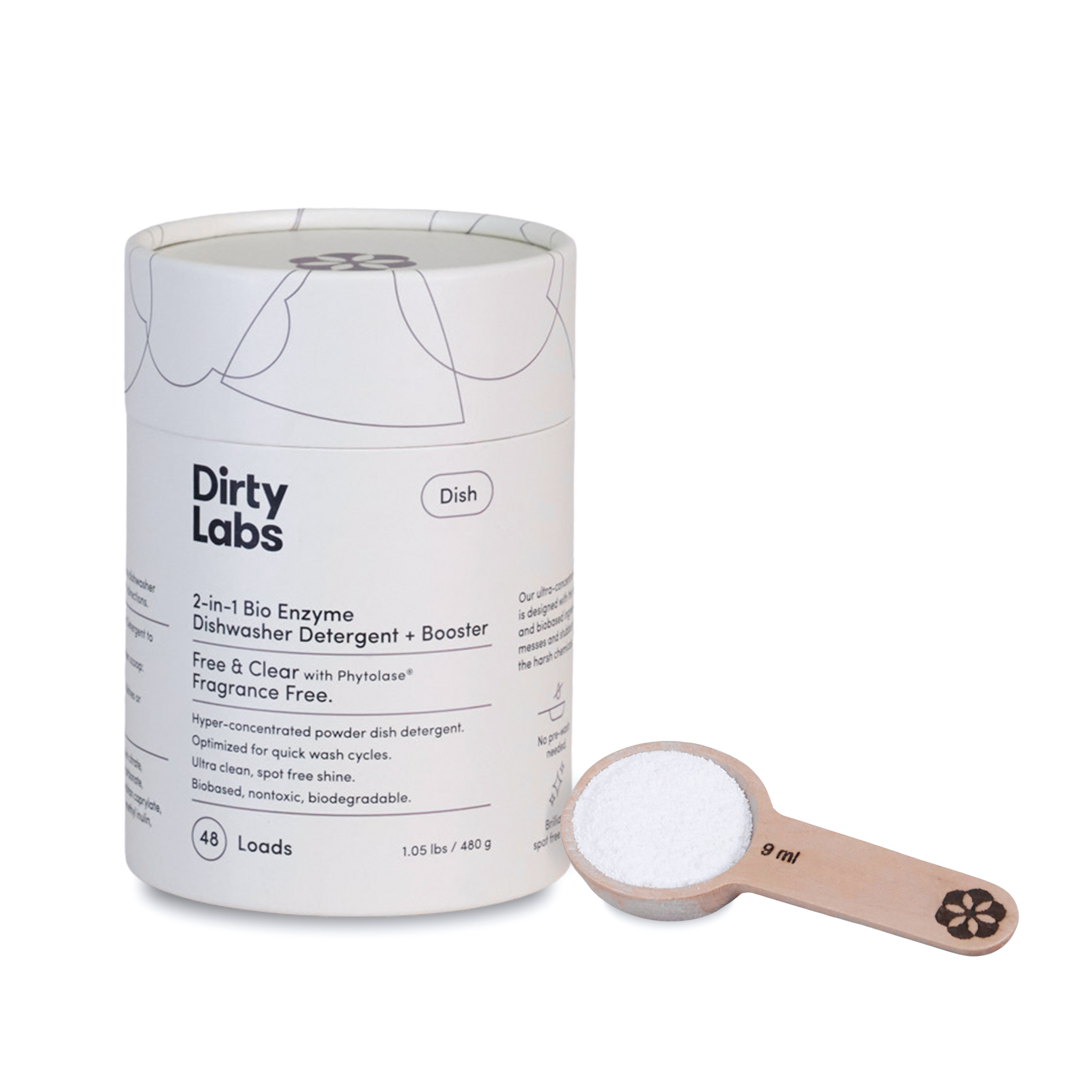Dirty Labs 2-in-1 Bio Enzyme Dishwasher Detergent + Booster