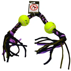 Supa-Chew Bone Rope Dog Toy with 2 Balls