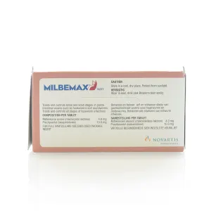 Milbemax Tasty Deworming Tablets for Kittens and; Small Cats (0.5 to 2 kg)