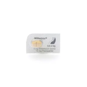 Milbemax Tasty Deworming Tablets for Kittens and; Small Cats (0.5 to 2 kg)