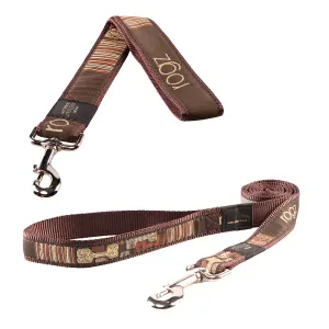 Rogz Mocha Bone Fixed Dog Lead for Small Dogs