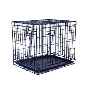Black wire dog crate