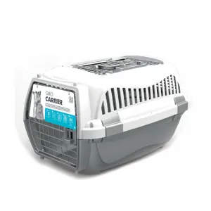 Grey &amp; white giro pet carrier