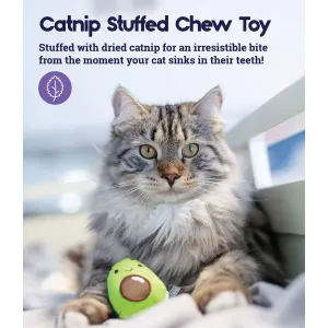 Dental Avo Cat Toy Catnip stuffed chew toy for cats information picture