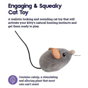 Squeak Squeak Mouse Cat Toy Engaging cat toy with catnip inside