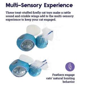 Firefly Treat Stuffer Cat Toy multi-sensory cat treat toy