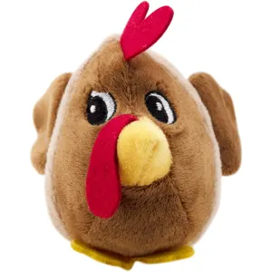 Fattiez brown chicken with yellow beak and red accents