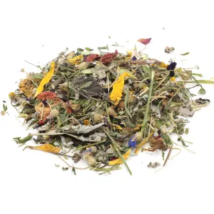 Naturals Summer Harvest Small Pet Treat grass with flowers and treats