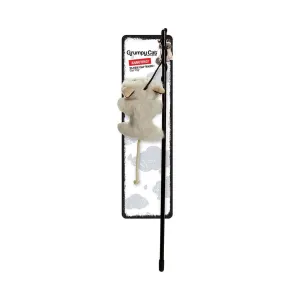 Rosewood Grumpy Cat Wand and Toy on black stink attached to black stick