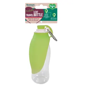 Rosewood Portable Leaf Travel Bottle in packaging