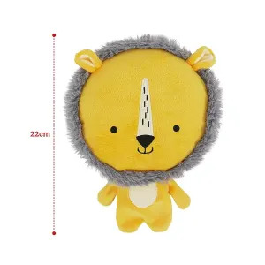 Rosewood Leo Lion yellow and grey lion with size chart
