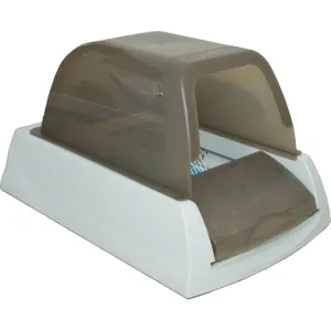 ScoopFree™ Ultra Self-Cleaning Litter Box light and dark grey side views