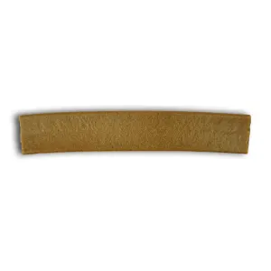 Chicken Flatties Dog Treats side view of brown flattie
