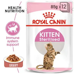Royal Canin Kitten Sterilised Wet Cat Food - Gravy information diagram