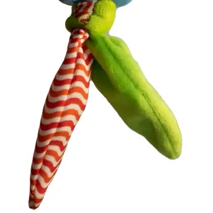 Rosewood Little Nippers Jolly Giraffe close up of material bow multicolored