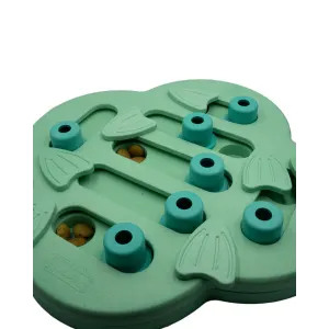 Nina Ottosson Puppy Hide 'n Slide Puzzle Toy green plastic with Kibble