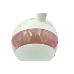 Hunt ‘n Swat Treat Tumbler Cat Toy close up of back side with pink and white colors