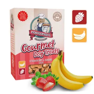 Montgomery’s Strawberry and Banana Dog Biscuits