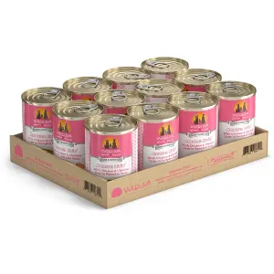 Weruva Amazon Liver Wet Dog Food tray with 12 tins