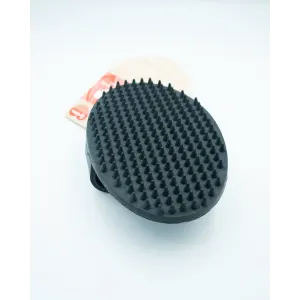 Rubber Grooming Brush for Pets front view
