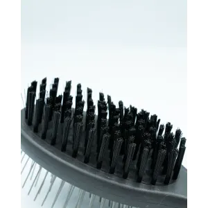 Double Sided Grooming Brush for Dogs close up of soft bristles