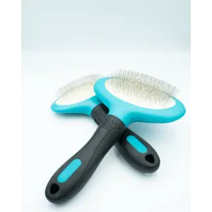 Oval Slicker Brush For Dogs both sizes of brushes