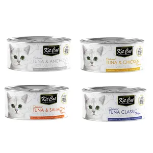 Kit Cat Wet Cat Food Tuna classic, anchovy, chicken and salmon