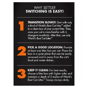 World's Best Multiple Cat Clumping Cat Litter Low Tracking switching information picture