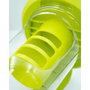 Singing Friend Multi-Feeder For Birds green close up of seed holder