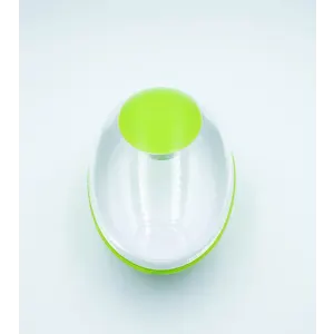 2-in-1 Pet Bath and Groom Brush view of the top of green brush