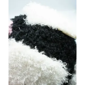 Rosewood Mister Twister Olga Ostrich Dog Toy close up of wool body