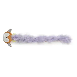 Reindeer Tinsel Cat Wand straight out with grey rope and reindeer face