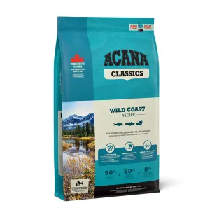 Turquoise bag of Acana Wold Coast Dog Food