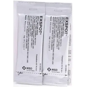 Exspot Spot On Fly Treatment for Dogs pipette in packaging