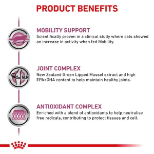 Royal Canin Mobility Adult Cat Food product benefits