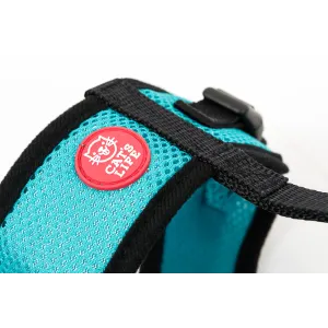 Cat’s Life Cat Harness & Lead close up of the turquoise harness
