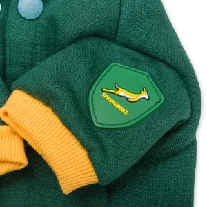 Dog Days Official Boks Rugby Dog Hoodie close up of sleeve with boks emblem