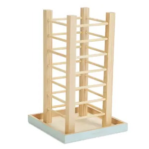 Denga Hay Container For Small Pets wooden with blue bottom